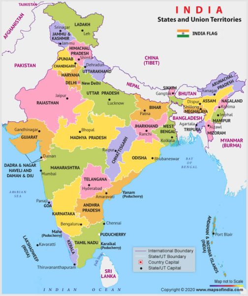 Mapa da Índia Rishikesh