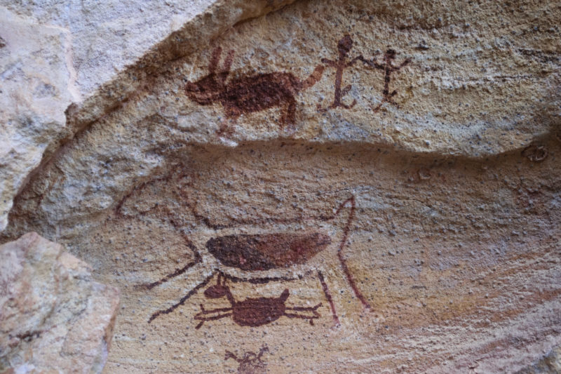Arte rupestre no Parque Nacional da Serra da Capivara