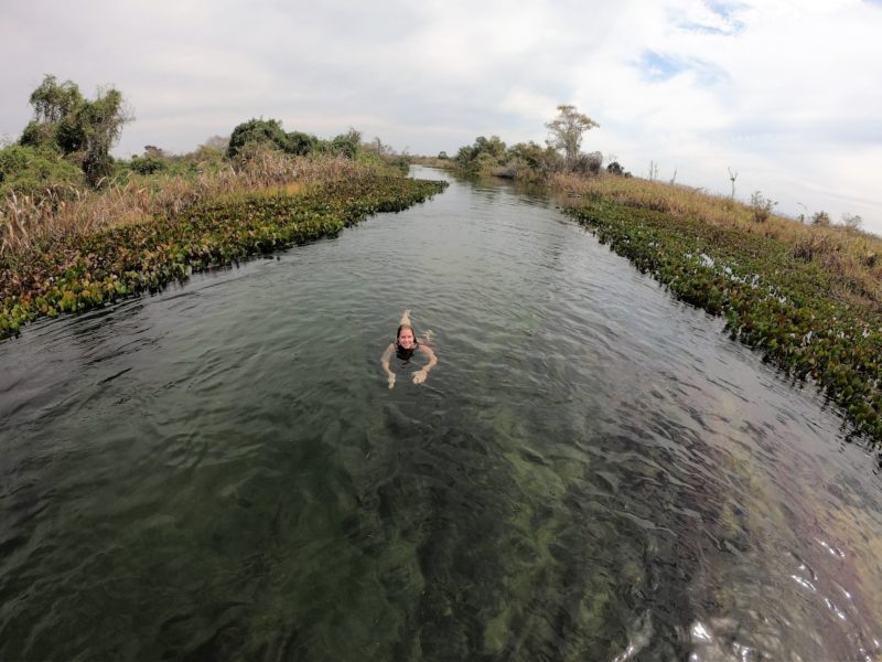 banho de rio Pantanal